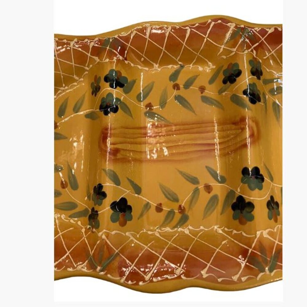 Cedre Rouge Romancing Provence Partitioned Ceramic Platter French Cntry Like New View 3